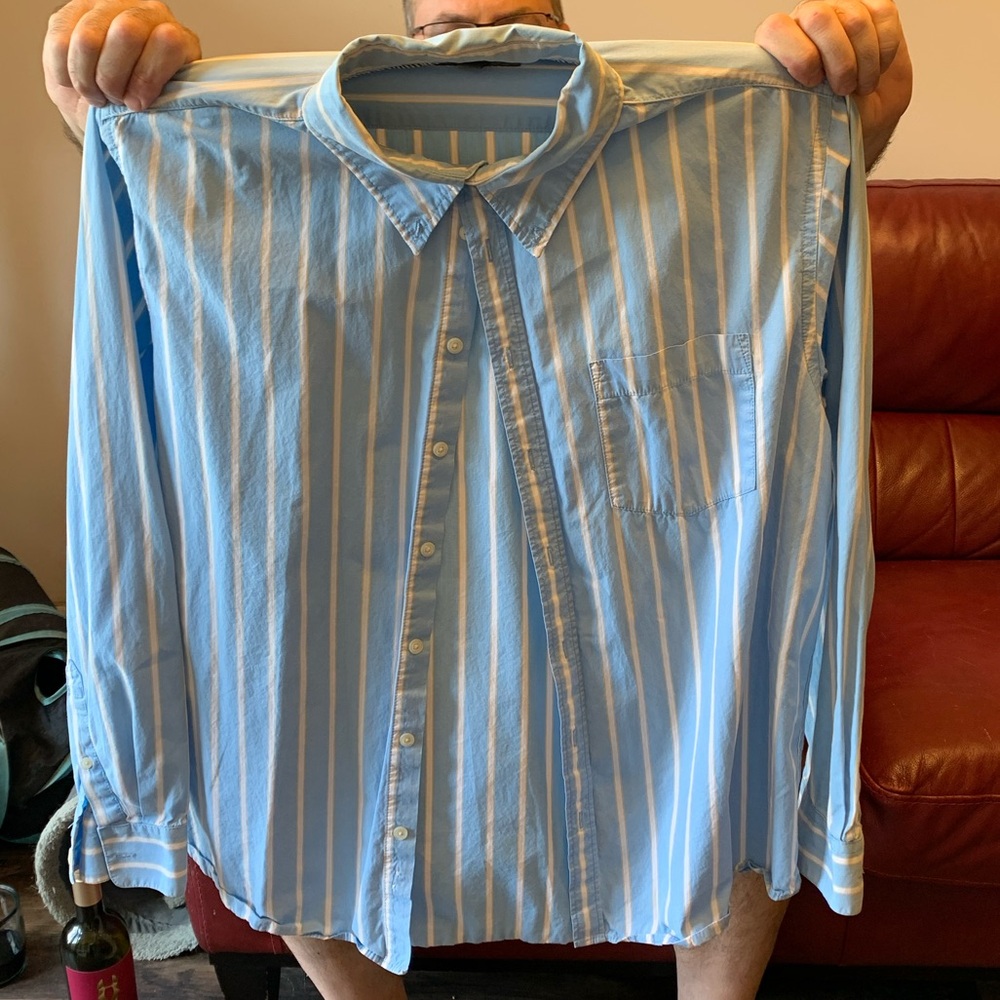 Men’s Old Navy striped dress shirt